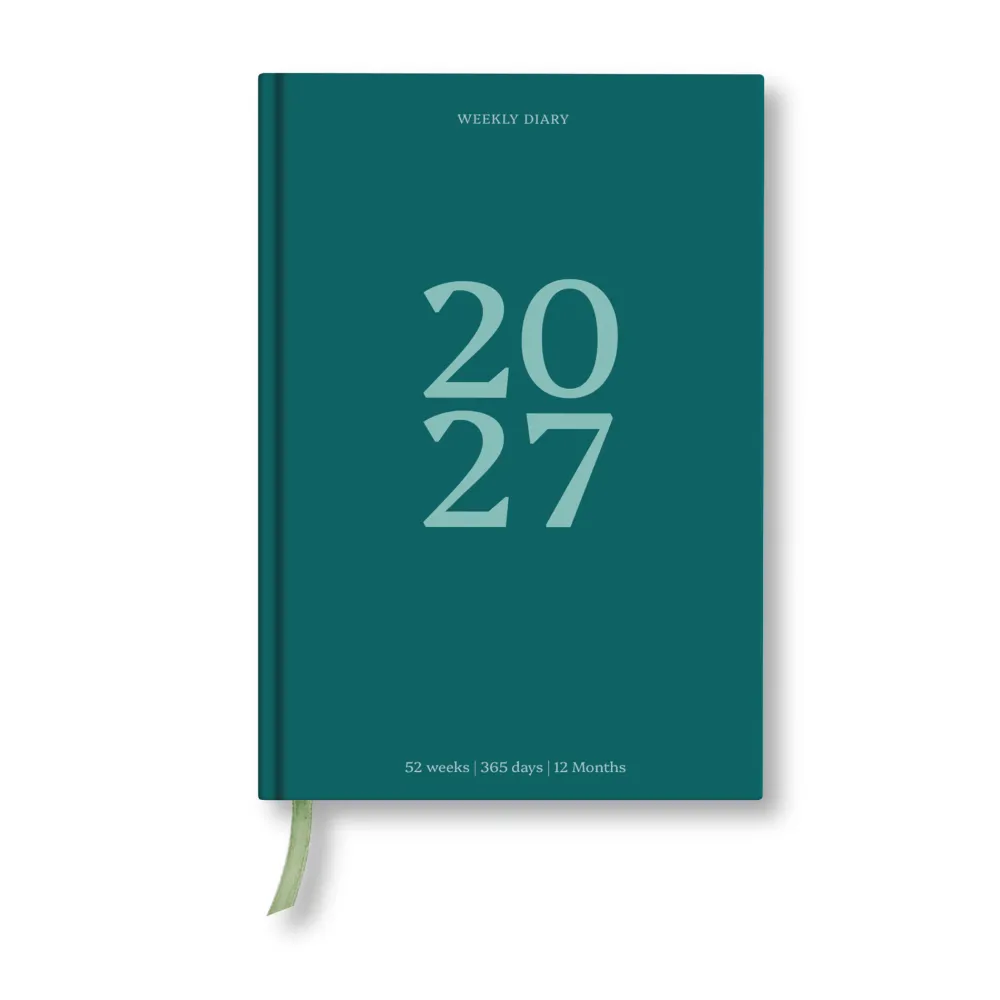 Good Tuesday Kalendarz tygodniowy 2027 - - Teal > Kalendarze Książkowe