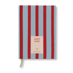 Good Tuesday Kalendarz tygodniowy 2027 - - Red & Blue Stripe > Kalendarze Książkowe