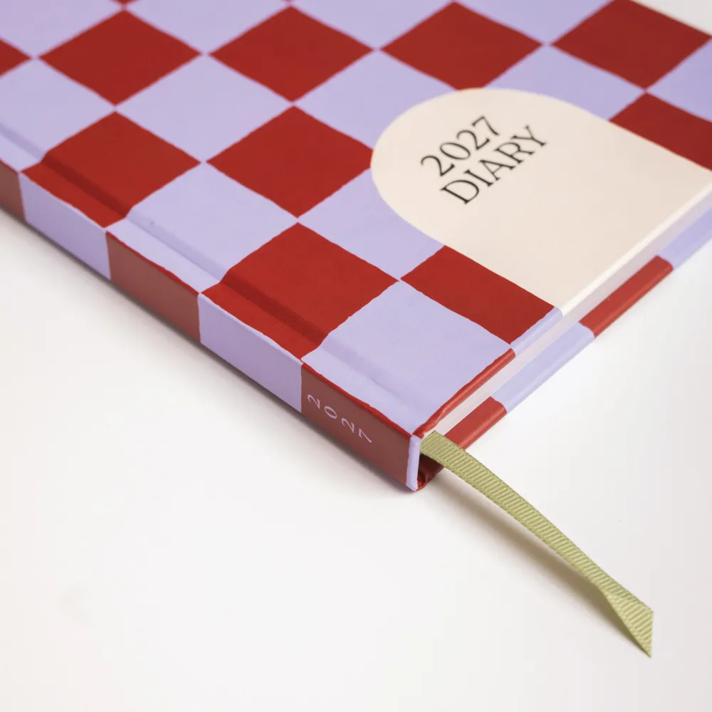Good Tuesday Kalendarz tygodniowy 2027 - - Blue Berry Check > Kalendarze Książkowe