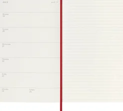 Moleskine Kalendarz tygodniowy 2026/2027 L - - Scarlet Red