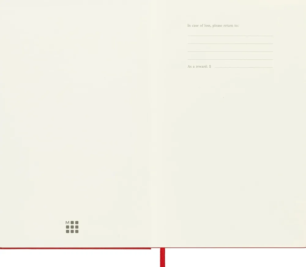 Moleskine Kalendarz tygodniowy 2026/2027 L - - Scarlet Red > Kalendarze Książkowe