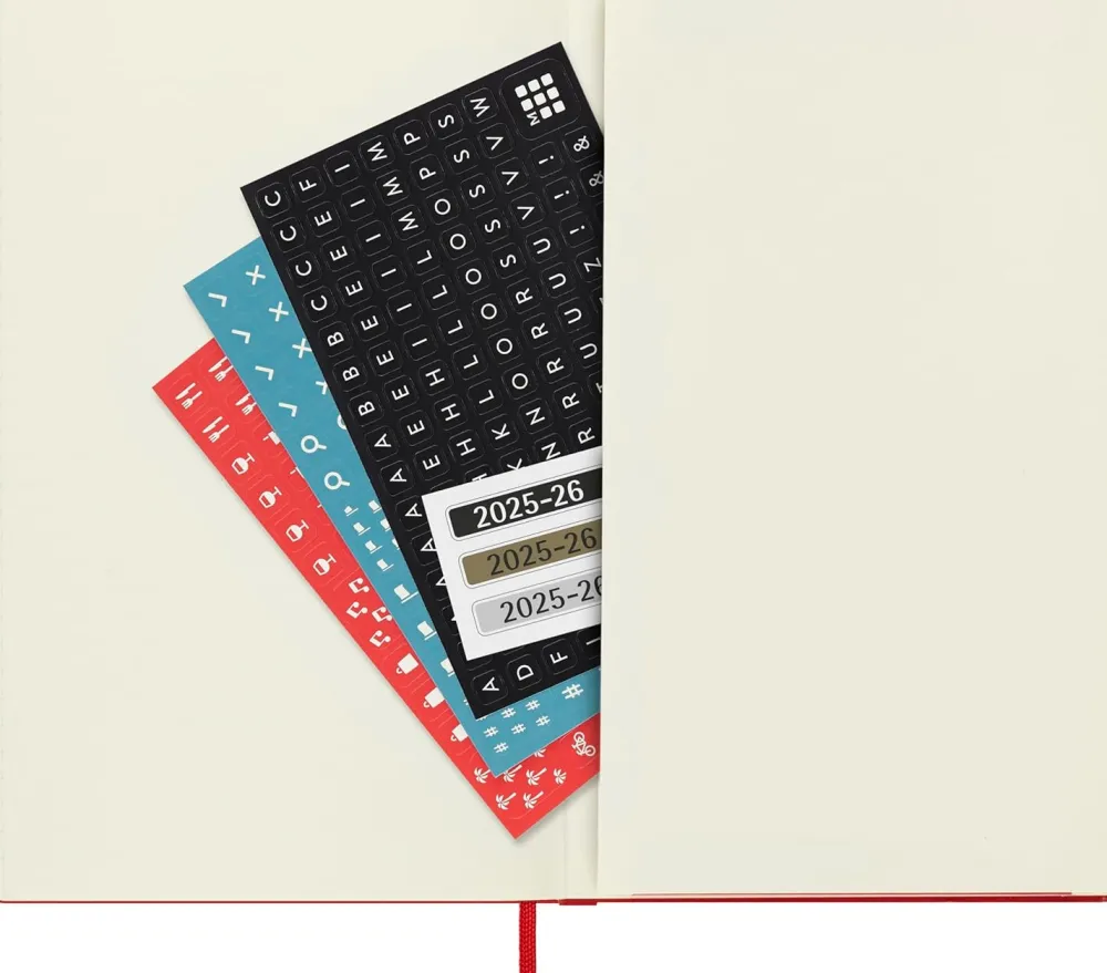 Moleskine Kalendarz tygodniowy 2026/2027 L - - Scarlet Red > Kalendarze Książkowe