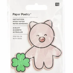 Rico Design Karteczki samoprzylepne Pig 8,5 x 8,1 cm - Paper Poetry - 25 szt. ><noscript><img width=