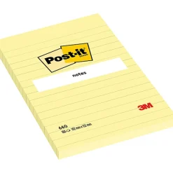 Post-it Karteczki samoprzylepne w linie 102 x 152 mm - - 100 szt. > Karteczki Samoprzylepne