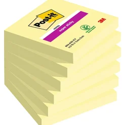 Post-it Karteczki samoprzylepne 76 x 76 mm - - żółte 90 szt. > Karteczki Samoprzylepne