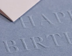 Gmund Kartka okolicznościowa A6 - - Blind Stamp Happy Birthday