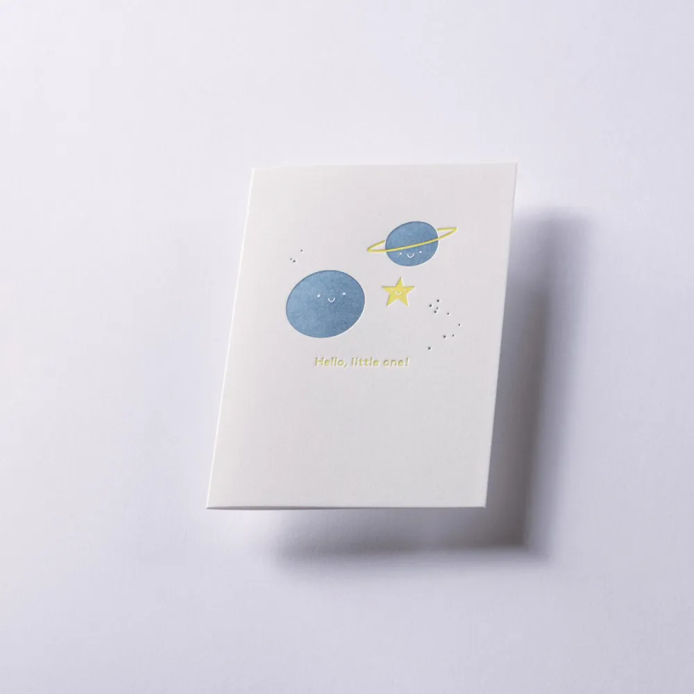 Gmund Kartka okolicznościowa A6 - - Little One Universe Blue