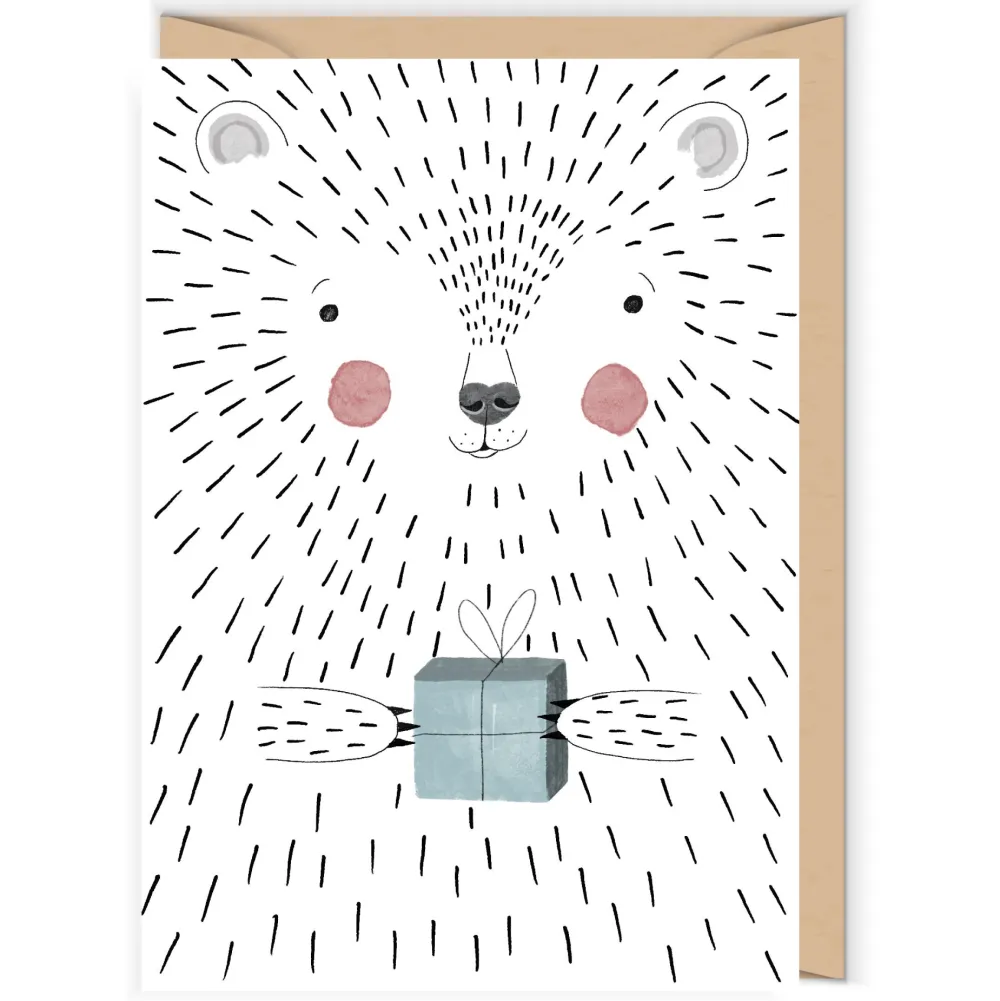 Cudowianki Kartka okolicznościowa - - Big bear, 12 x 17 cm > Kartki Okolicznościowe