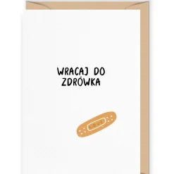 Cudowianki Kartka okolicznościowa - - Wracaj do zdrówka, 12 x 17 cm