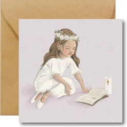 Hi Little Kartka okolicznościowa - - Komunia dziewczynki