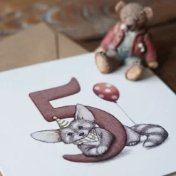 Hi Little Kartka okolicznościowa - - Lisek, 5 urodziny > Kartki Okolicznościowe