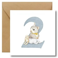 Hi Little Kartka okolicznościowa - - Króliczek, roczek ><noscript><img width=