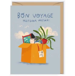 Cudowianki Kartka okolicznościowa 12 x 17 cm - - Bon Voyage