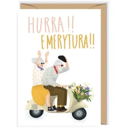 Cudowianki Kartka okolicznościowa 12 x 17 cm - - Emerytura