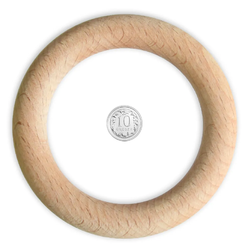 Kółko pierścień drewniany do makramy - 33 mm > Obręcze Drewniane