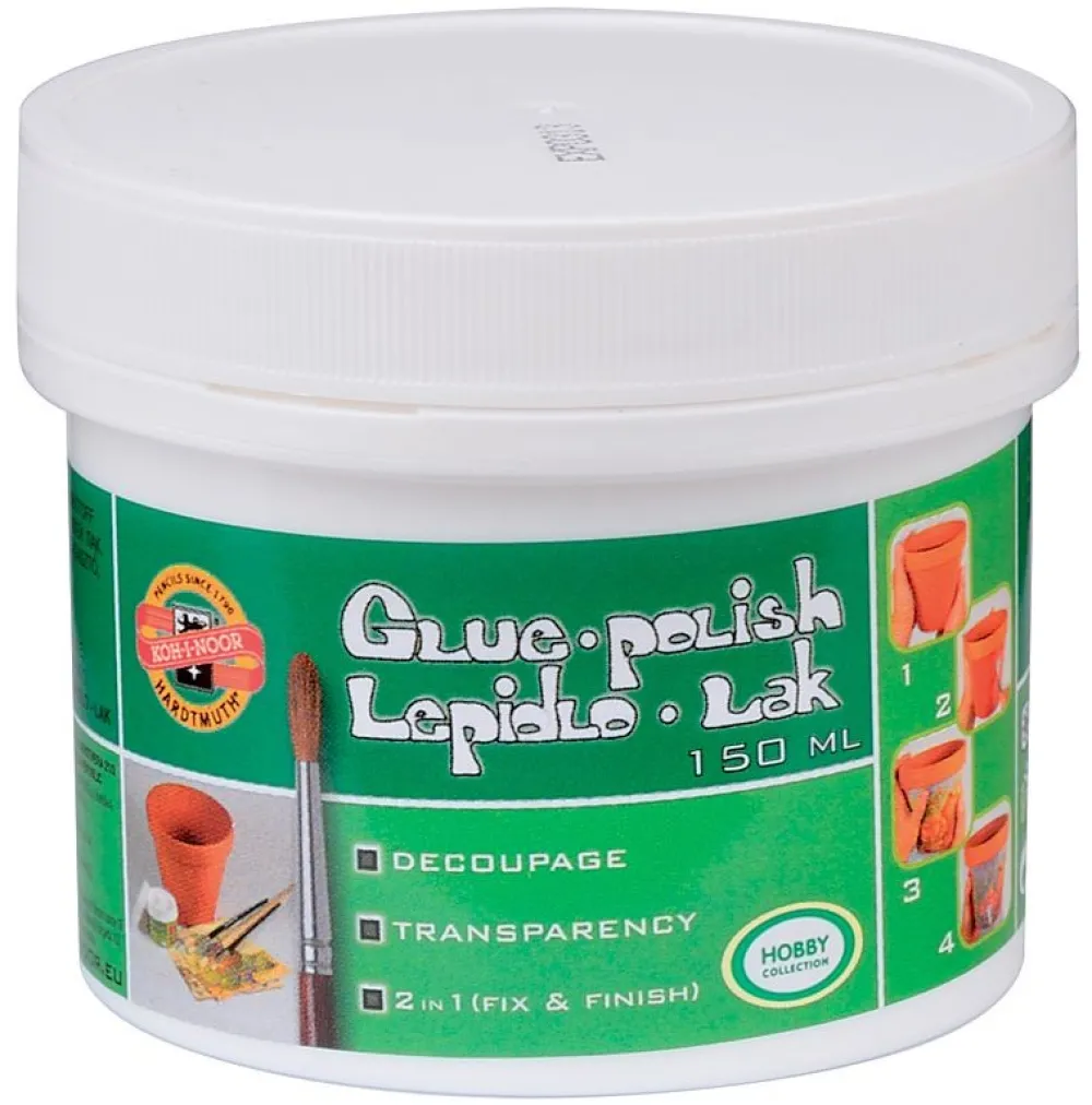 KOH-I-NOOR Klej-lakier do decoupage 2w1 - - 150 ml