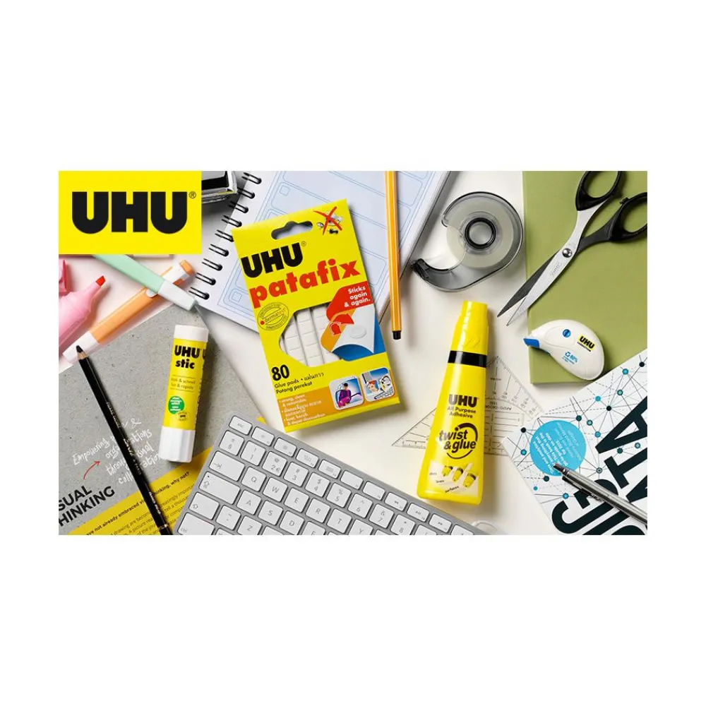 UHU Klej w sztyfcie Stic - - 40 g > Kleje I Taśmy Klejące