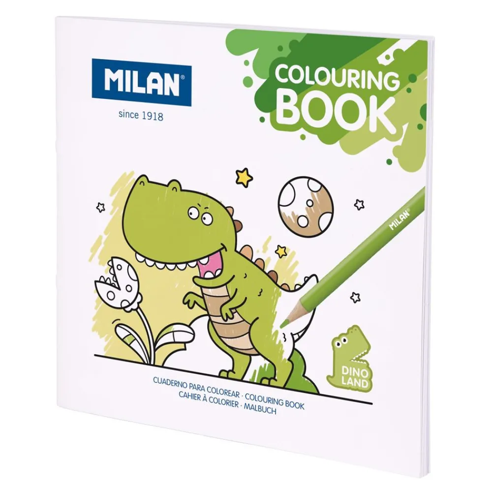Milan Kolorowanka dla dzieci Kraina Dinozaurów - - 20 rysunków