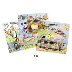 Djeco Kolorowanka z okienkami - - Malo ><noscript><img width=