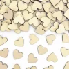 PartyDeco Konfetti drewniane Serca - 2 x 2 cm, 50 szt.