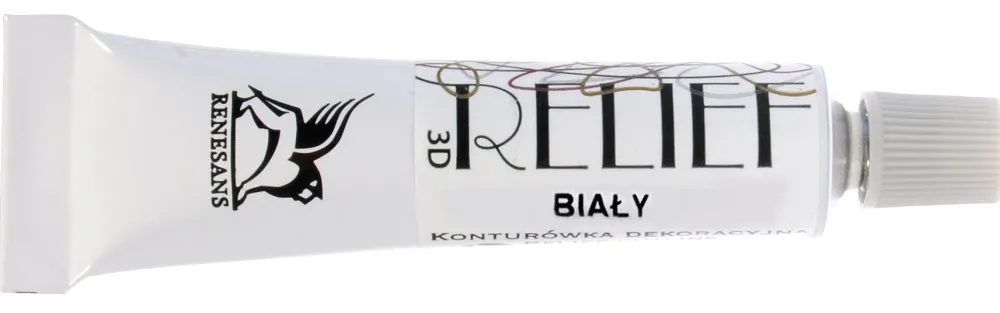 Renesans Konturówka relief Deco - - biała, 20 ml