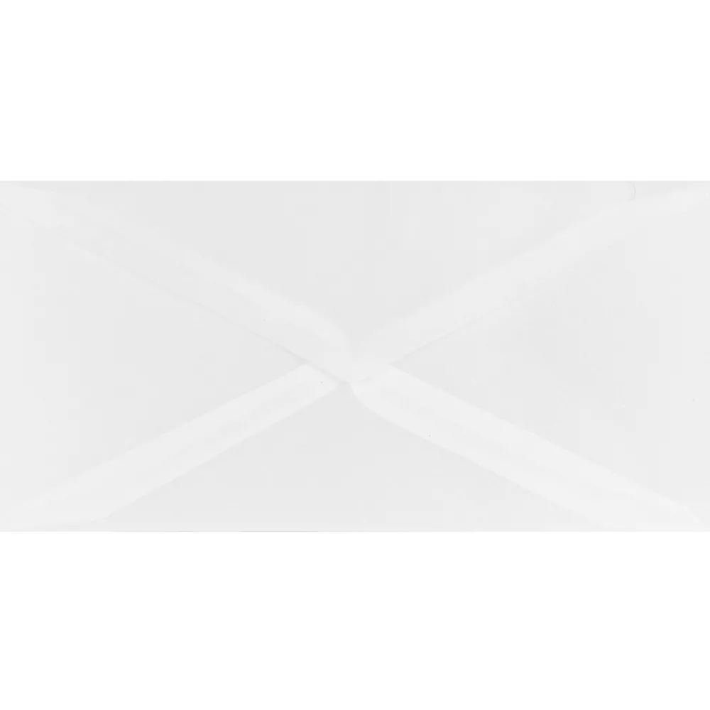 Koperta z kalki Cleartrans 110 g - DL White biała