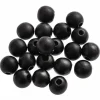 dpCraft Koraliki drewniane - - czarne, matowe, 16 mm, 20 szt.