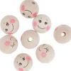 dpCraft Koraliki drewniane kulki, buźki - - naturalne, 3 cm, 8 szt. > Koraliki