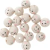dpCraft Koraliki drewniane kulki, buźki - - naturalne, 2 cm, 40 g > Koraliki