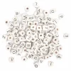 dpCraft Koraliki drewniane litery - - naturalne, 10 mm, 100 szt. > Koraliki