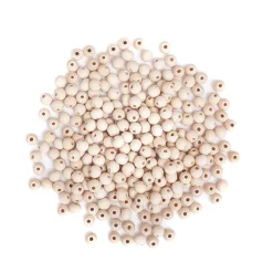 dpCraft Koraliki, kulki drewniane - - naturalne, 6 mm, 600 szt.