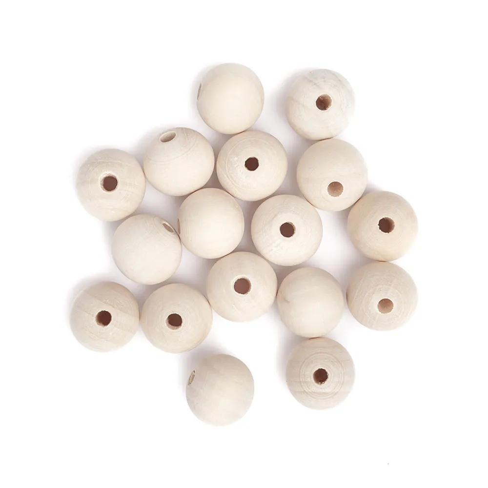 dpCraft Koraliki, kulki drewniane - - naturalne, 20 mm, 16-19 szt. > Koraliki