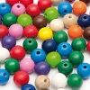 Rico Design Koraliki, kulki drewniane - - kolorowe, 10 mm, 60 szt. > Koraliki