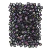 dpCraft Koraliki literki - - neon czarne, 124 szt.