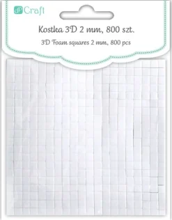 dpCraft Kostka 3D - - samoprzylepna, 5 x 5 mm, 800 szt. > Taśmy 3D I Kostki Z Pianki