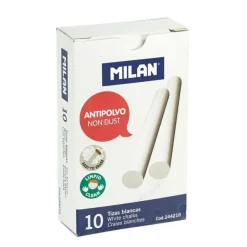 Milan Kreda szkolna, tablicowa - - biała, okrągła, 10 szt. ><noscript><img width=