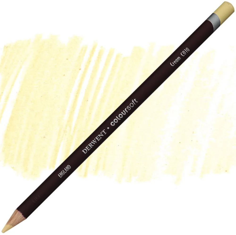 Derwent Kredka Coloursoft - - C010, Cream > Kredki