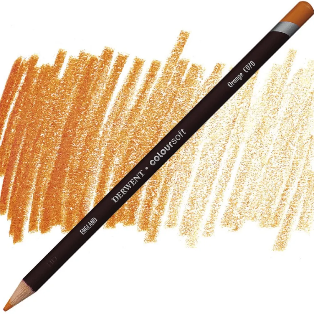 Derwent Kredka Coloursoft - - C070, Orange