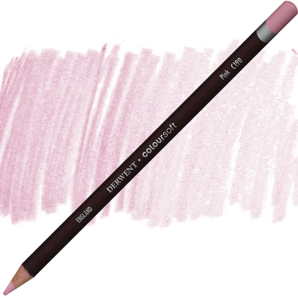 Derwent Kredka Coloursoft - - C190, Pink > Kredki