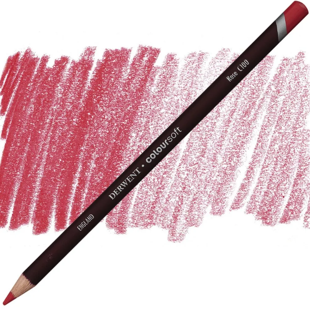 Derwent Kredka Coloursoft - - C100, Rose