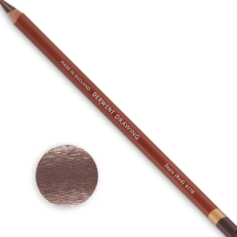 Derwent Kredka Drawing - - 6110 Sepia (Red) > Kredki