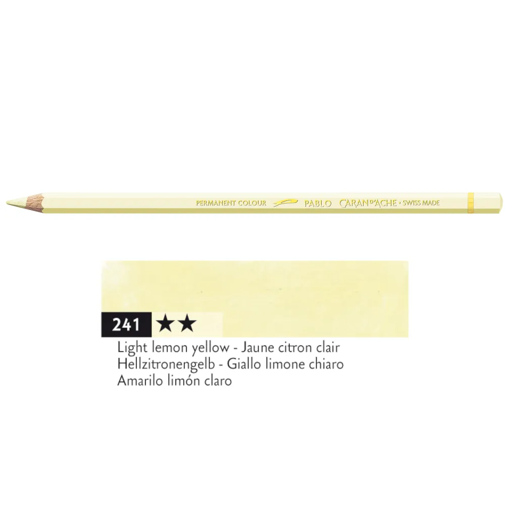 Caran d'Ache Kredka ołówkowa Pablo - - 240, Lemon Yellow > Kredki
