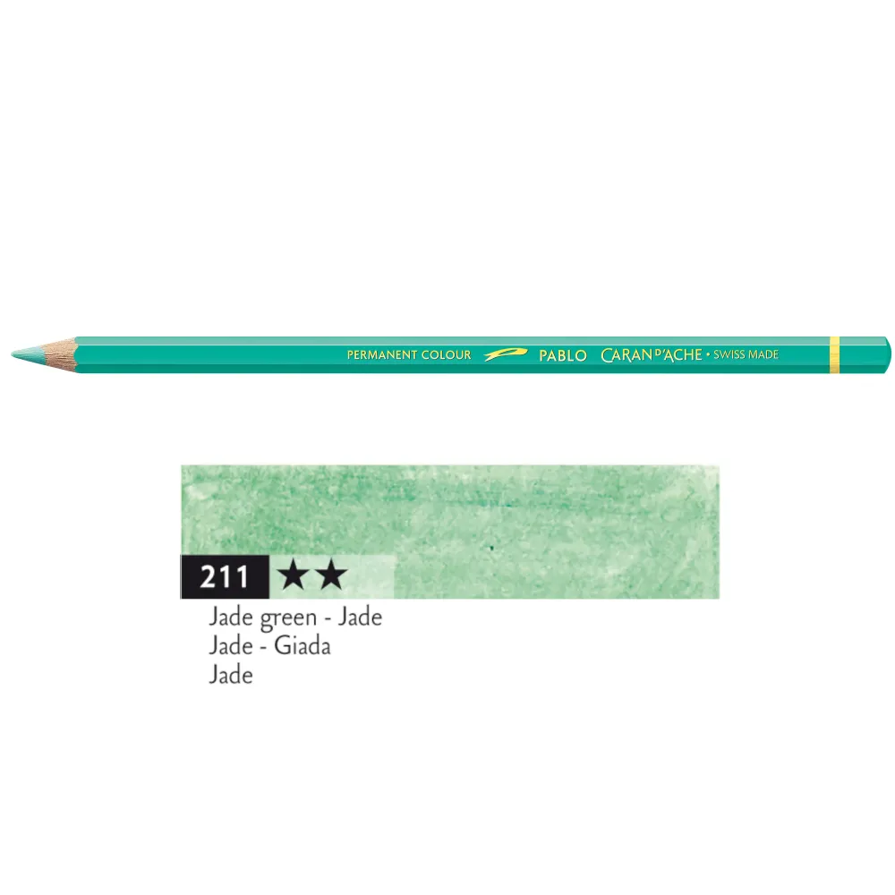 Caran d'Ache Kredka ołówkowa Pablo - - 210, Emerald Green > Kredki