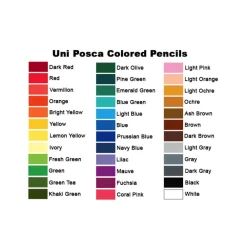 Uni Posca Kredka ołówkowa Posca Pastel - - White