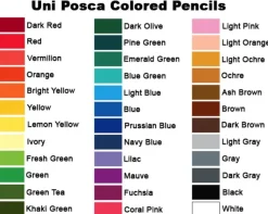 Uni Posca Kredka ołówkowa Posca Pencil - - Navy Blue > Kredki