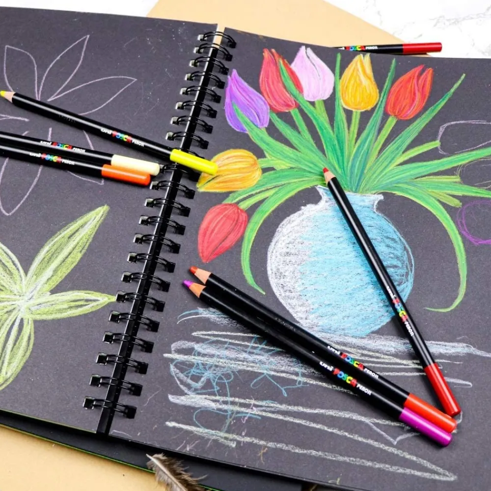 Uni Posca Kredka ołówkowa Posca Pencil - - Vermilion