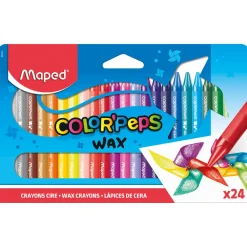 Maped Kredki świecowe Color' Peps Wax dla dzieci - - 24 kolory > Dzieci Kredki Dla Dzieci