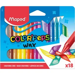 Dzieci Maped Kredki świecowe Color' Peps Wax dla dzieci - - 18 kolorów