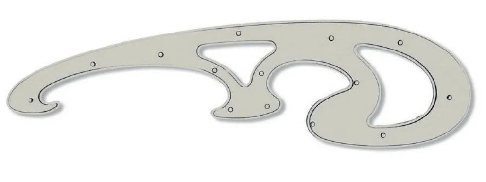 KOH-I-NOOR Krzywik kreślarski - - 12 x 30 cm