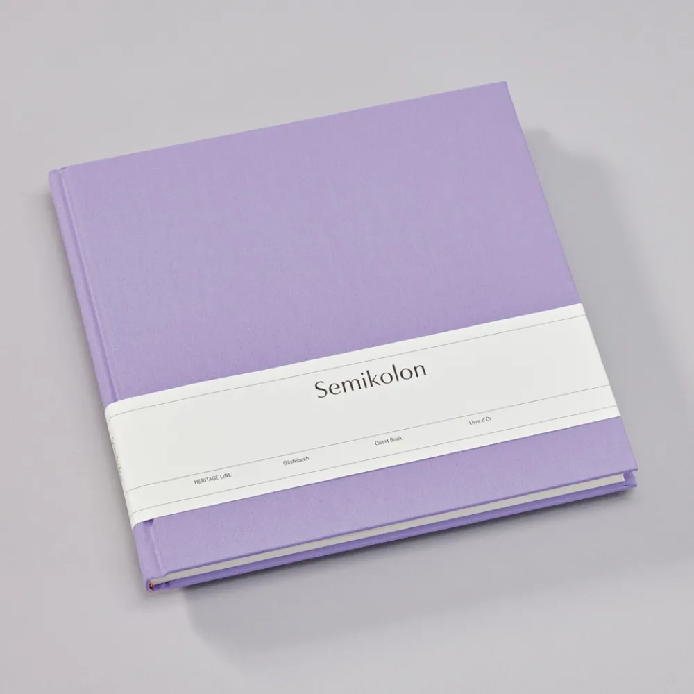 Semikolon Księga gości Heritage Line - - Lilac Silk, 180 stron > Księgi Gości